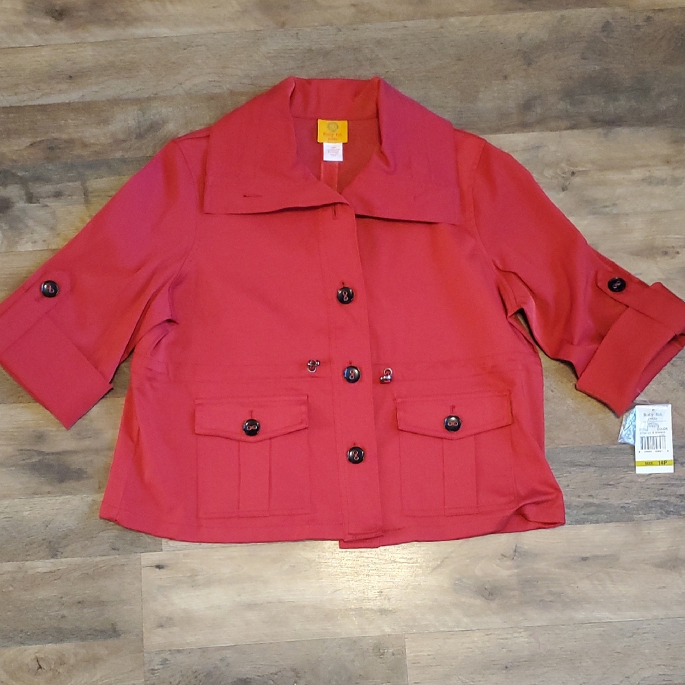 Ruby Rd. Womens Red Jacket